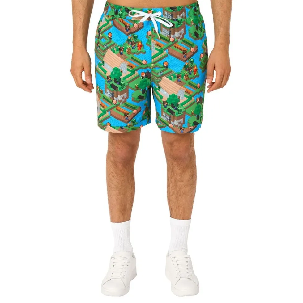 OppoSuits Minecraft Overworld Shorts Jakkesæt