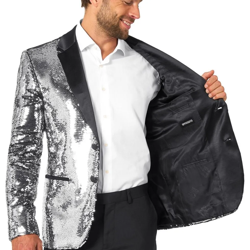 OppoSuits Paljettblazer Briliant Silver