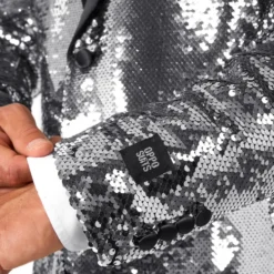 OppoSuits Paljettblazer Briliant Silver