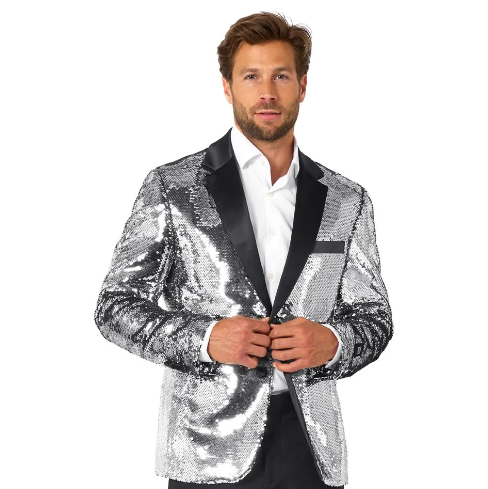 OppoSuits Paljettblazer Briliant Silver