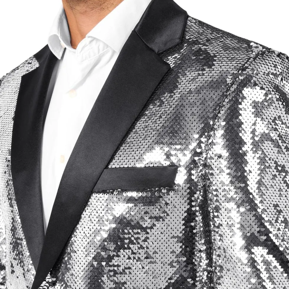 OppoSuits Paljettblazer Briliant Silver