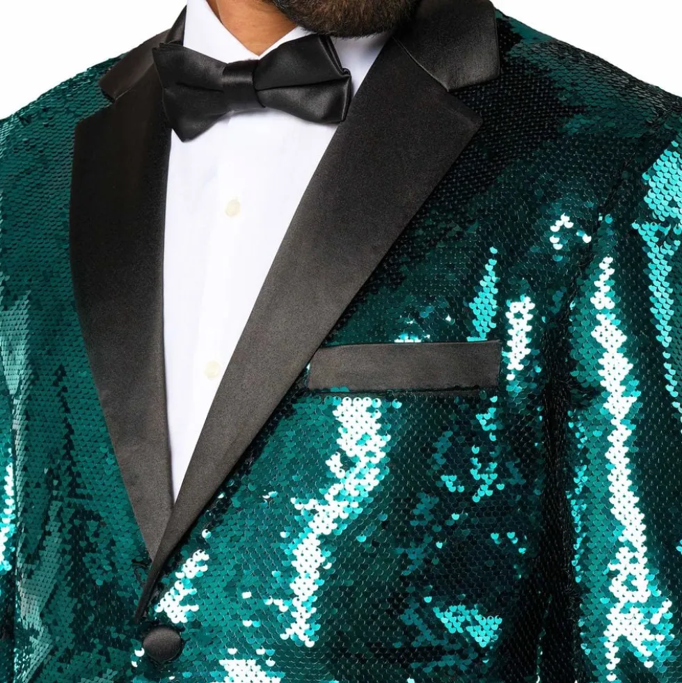 OppoSuits Paljettblazer Brilliant Grøn