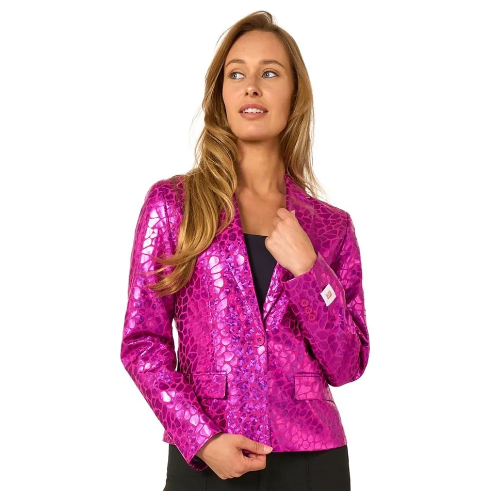 OppoSuits Peppy Pink Dame Blazer