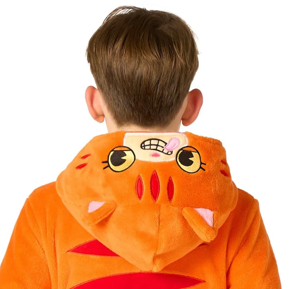 OppoSuits Rød Kat Børne Onesie