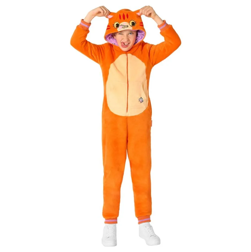 OppoSuits Rød Kat Børne Onesie