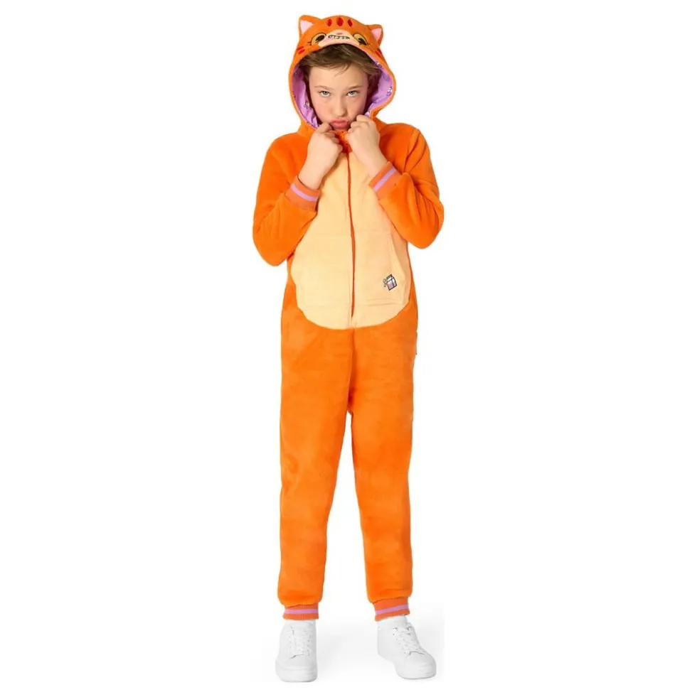 OppoSuits Rød Kat Børne Onesie