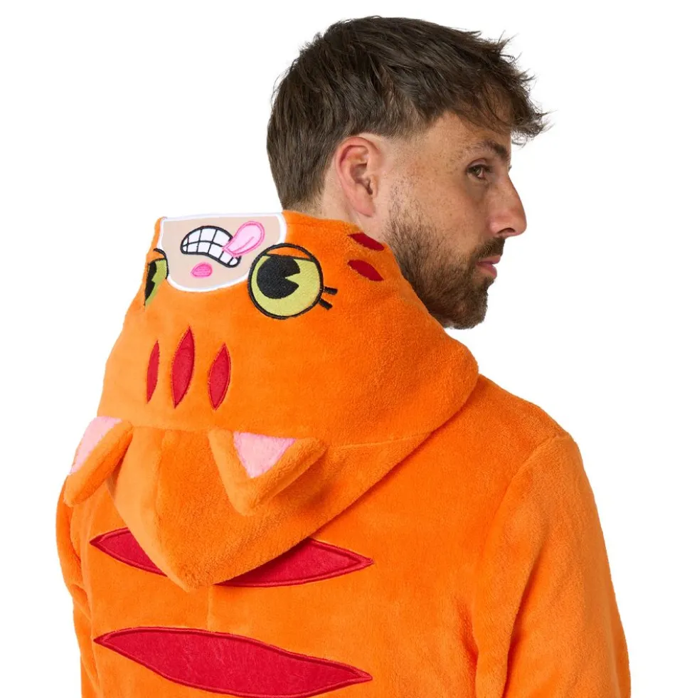 OppoSuits Rød Kat Onesie