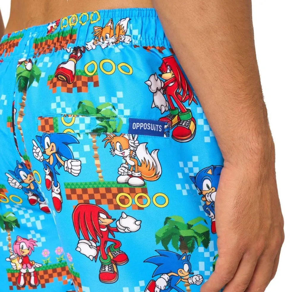 OppoSuits Sonic™ Green Hill Shorts jakkesæt