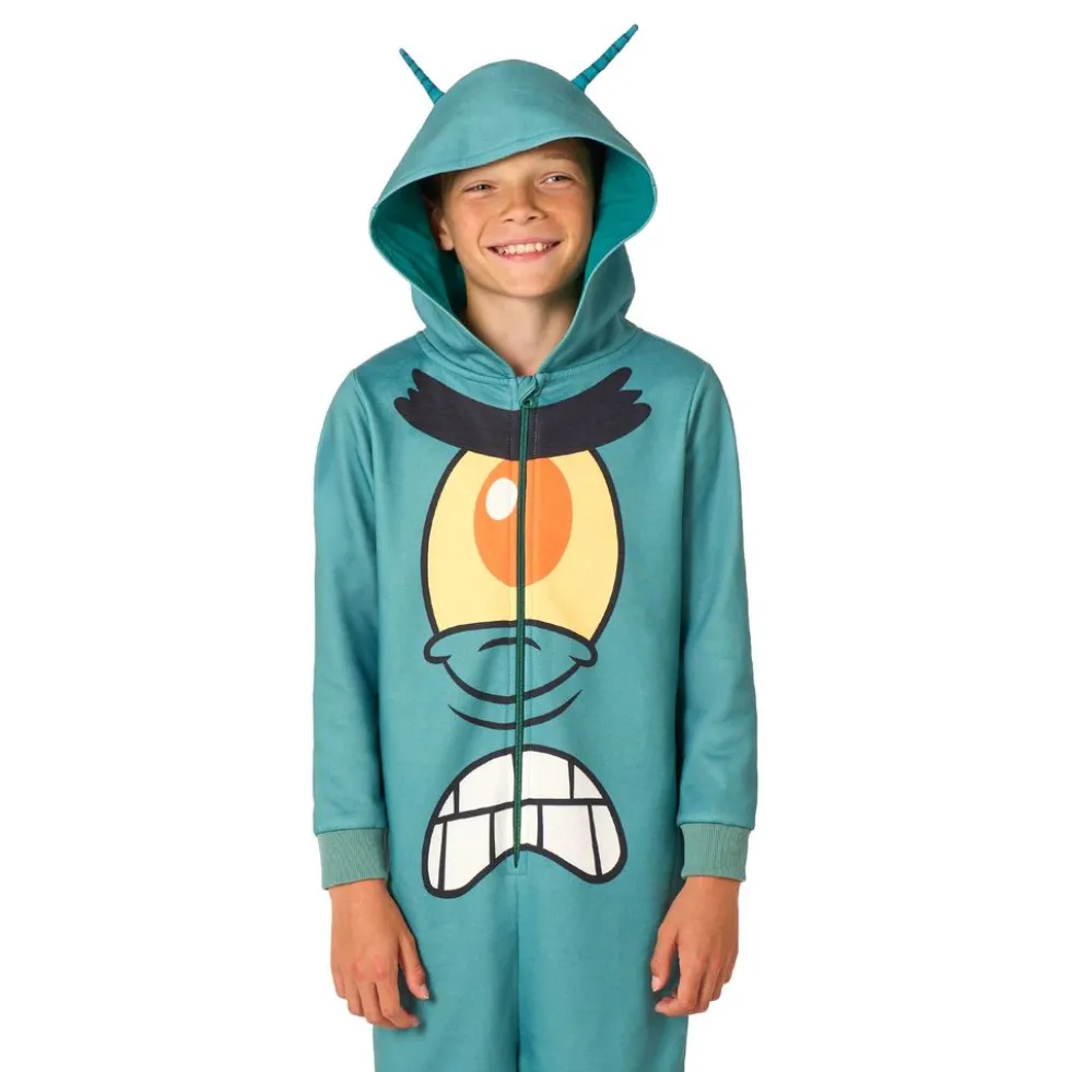 OppoSuits SvampBob Firkant Plankton Børne Onesie