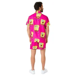 OppoSuits SvampeBob Firkant Lyserøde Shorts Jakkesæt