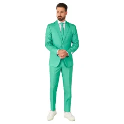 OppoSuits Trendy Turquoise Jakkesæt