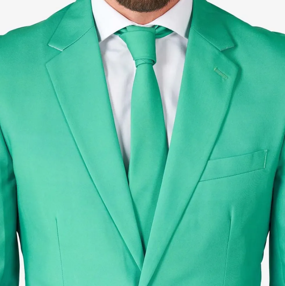 OppoSuits Trendy Turquoise Jakkesæt