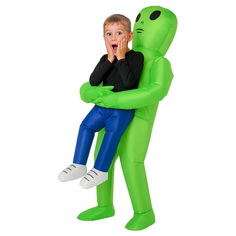 Oppustelig Bærende Alien Børnekostume