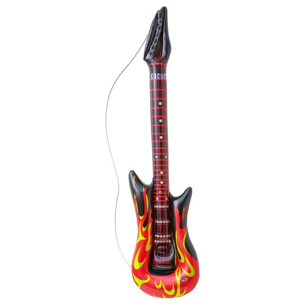 Oppustelig Elguitar med Flammer