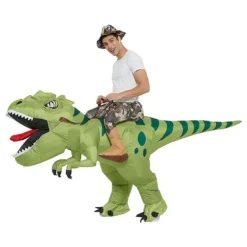 Oppustelig Ridende T-Rex Kostume
