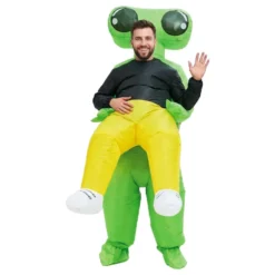 Oppusteligt Bærende Alien Kostume