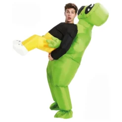 Oppusteligt Bærende Alien Kostume