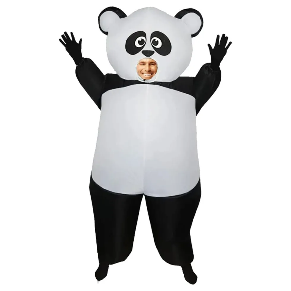 Oppusteligt Panda Kostume