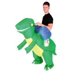 Oppusteligt Ridende Dinosaurie Kostume