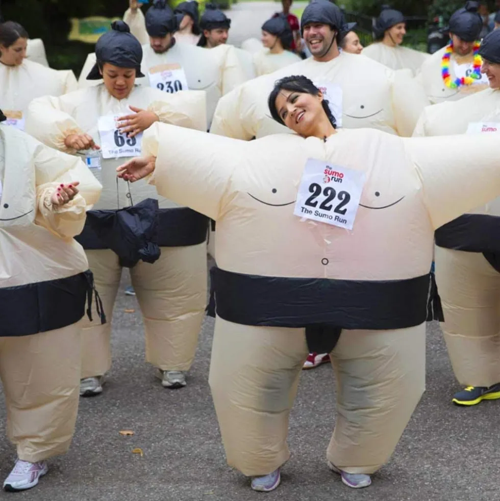 Oppusteligt Sumo Kostume