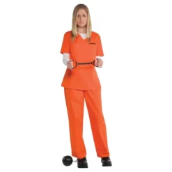 Orange Fange Dame Kostume