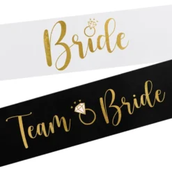 Ordensbånd Bride & Bride Squad Sort/Hvid
