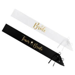 Ordensbånd Bride & Bride Squad Sort/Hvid