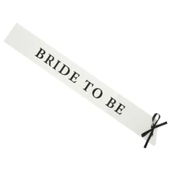 Ordensbånd Bride to Be Hvid/Sort