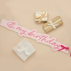 Ordensbånd It's My Birthday Lyserød