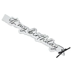 Ordensbånd It's My Birthday Silver