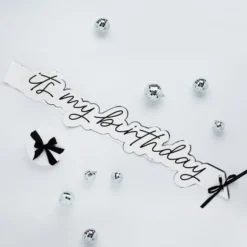 Ordensbånd It's My Birthday Silver