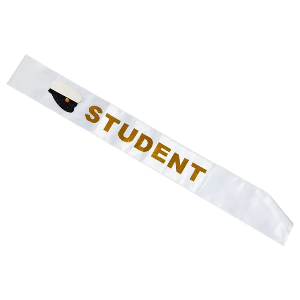 Ordensbånd Student Guld Metallic
