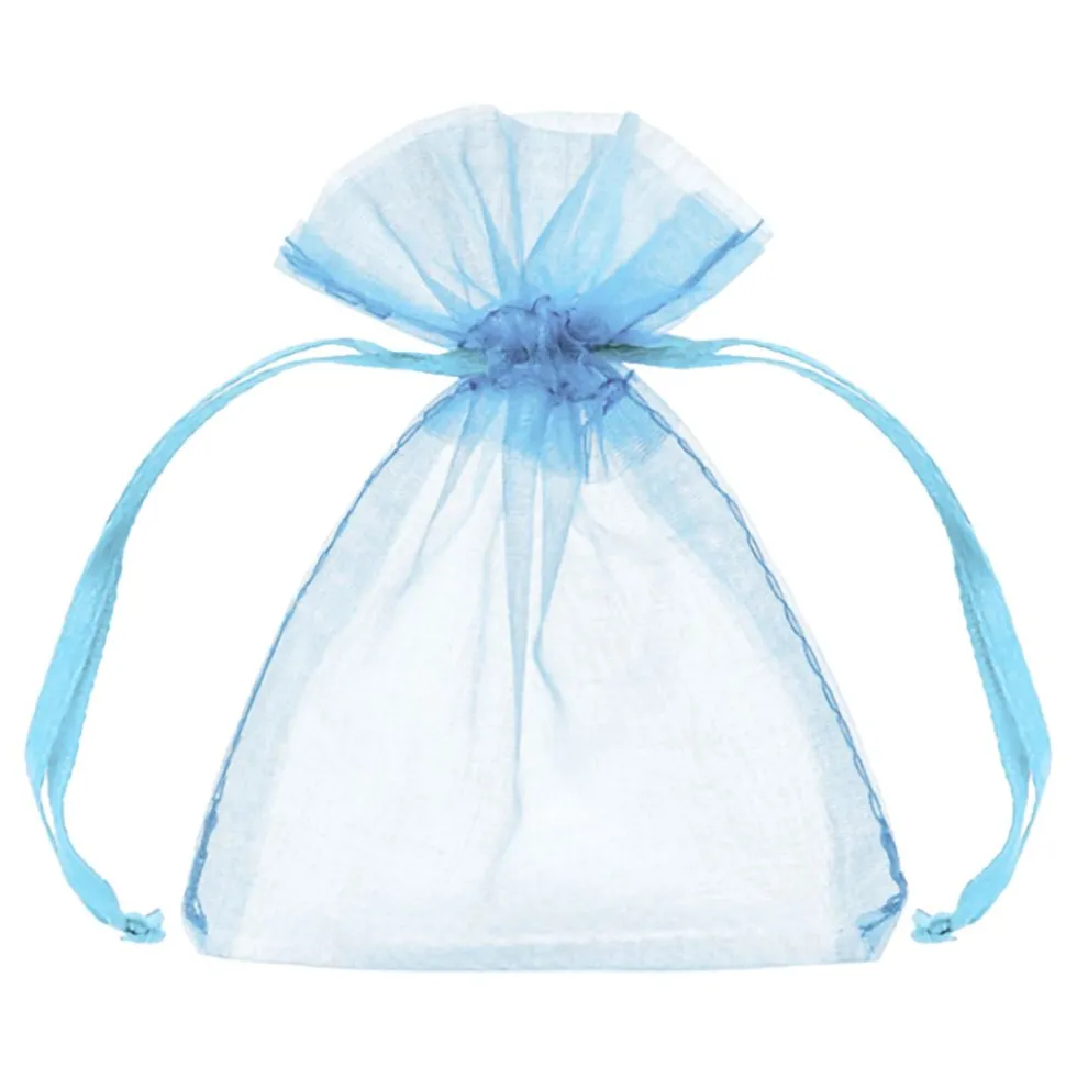 Organza poser Blå