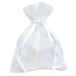 Organza poser Hvid