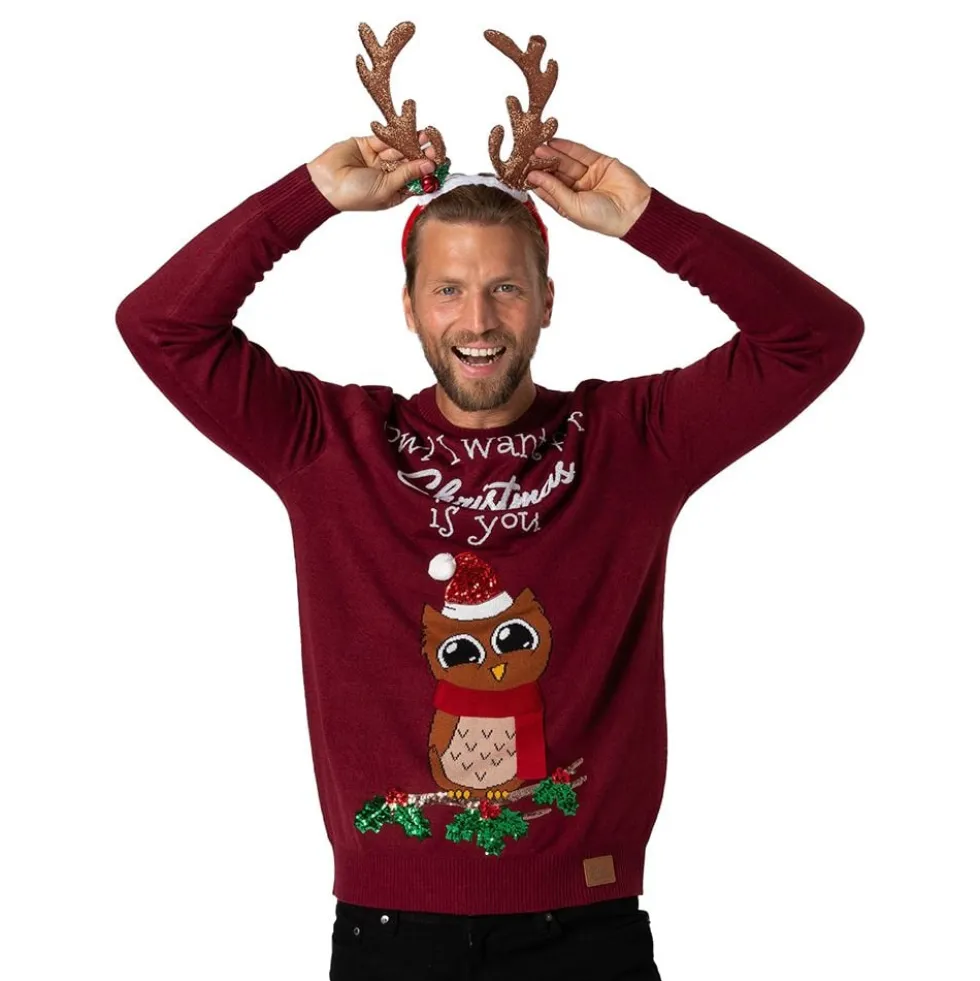 Owl I Want For Christmas Juletrøje