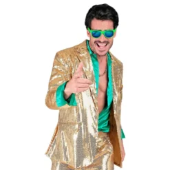 Pailletblazer Guld Herre