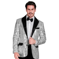 Pailletblazer Mr. Silver