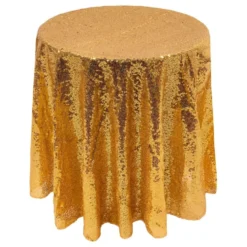 Pailletdug Rund Guld