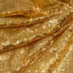 Pailletdug Rund Guld