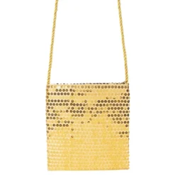 Paillettaske Guld