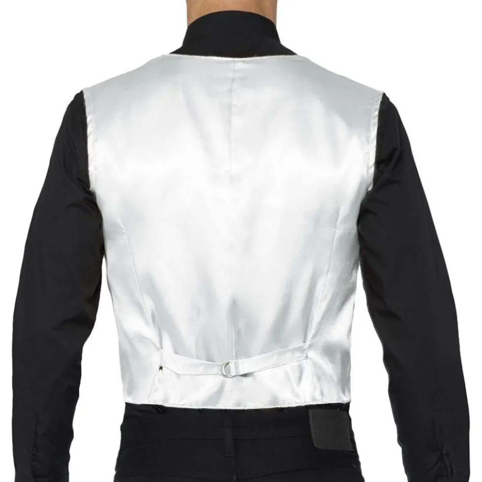 Pailletvest Sølv