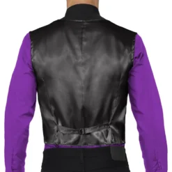 Pailletvest Sort