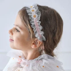 Pandebånd med Blomster & Tyl Børn