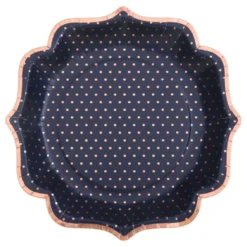 Papasietter Prikkede Navy/Rosaguld