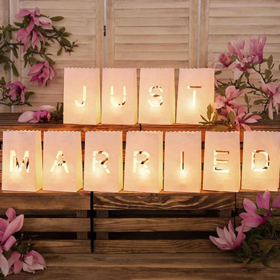 Papirlanterner Just Married