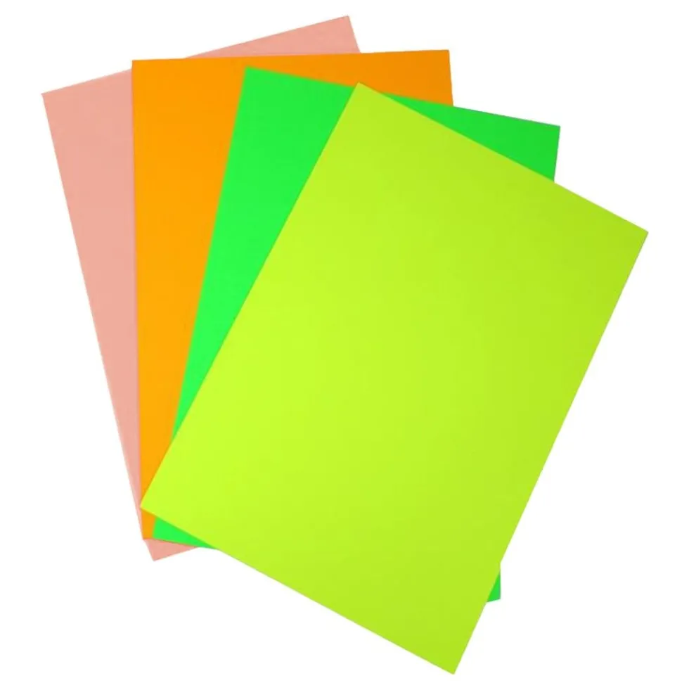 Papir Neonfarvet