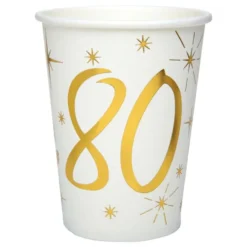Papkrus 80 Guld/Hvid