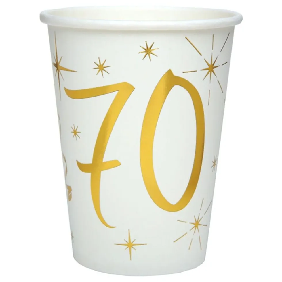 Papkrus 70 Guld/Hvid