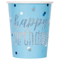 Papkrus Happy Birthday Blå Skimmer