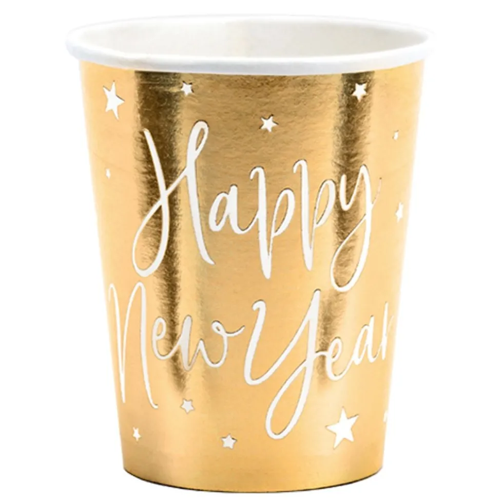 Papkrus Happy New Year Guld